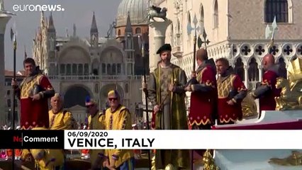 Vor malerischer Kulisse: "Regata Storica"  in Venedig