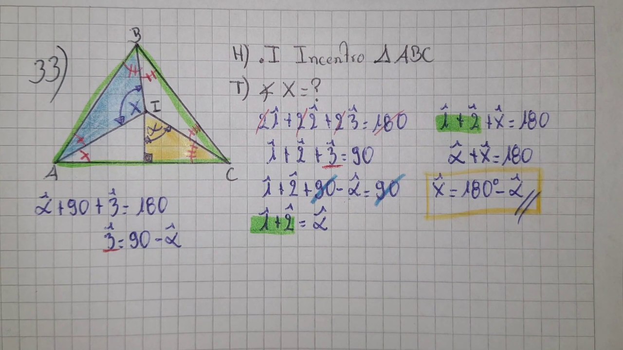 Ejercicio Nº33 Triángulos Geometría de Calvache