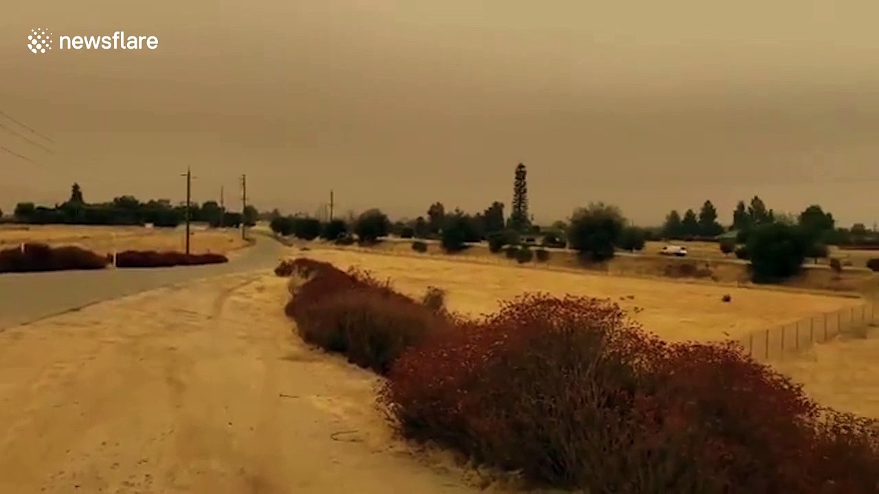 Smoke and ash from Creek Fire fill the sky above California