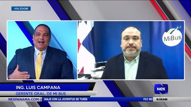 Entrevista al Ing. Luis Campana, Gerente General de MiBús - Nex Noticias