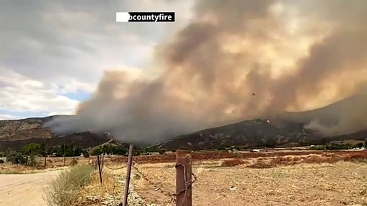 Feuerwerk auf party löst waldbrand in kalifornien aus