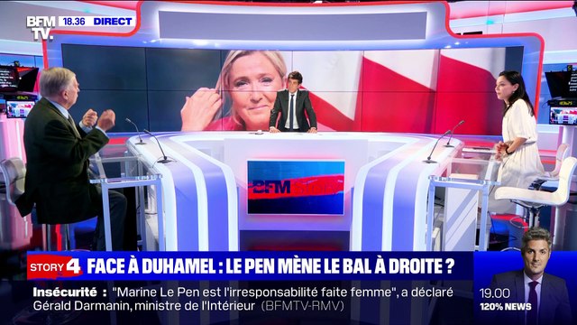 Face à Duhamel : Le Pen mène le bal à droite ? - 07/09