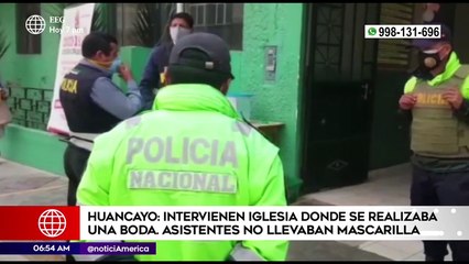 Autoridades intervinieron iglesia en Huancayo donde se realizaba boda | Primera Edición (HOY)