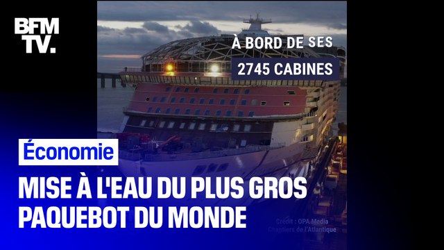 Mise à l'eau réussie pour le Wonder of the Seas , le plus gros paquebot de croisière du monde