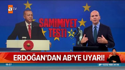 Erdoğan'dan AB'ye uyarı!