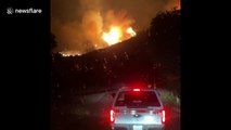 El Dorado fire explodes and destroys homes in California