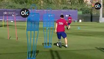 Leo Messi vuelve a los entrenamientos