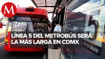 Entra en funcionamiento ampliación de la Línea 5 del Metrobús de CdMx