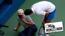 One Minute Man: Tennis' Biggest asshole, Novak Djokovic, DQ'd from US Open for hitting a line judge in the face with a ball