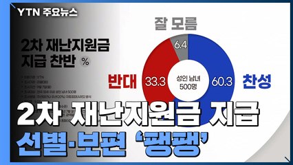 2차 재난지원금 찬성하지만...선별·보편 '팽팽' / YTN