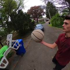 Why play basketball when you can use Creezy’s Swish Machine to sink a shot around your house in