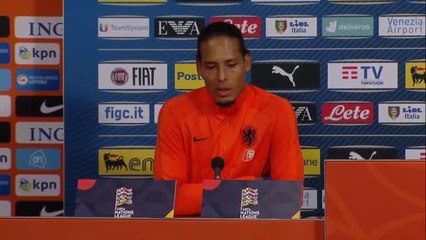 Van Dijk makes no excuses for Dutch defeat to Italy
