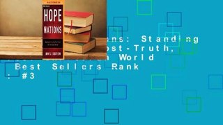 Hope of Nations: Standing Strong in a Post-Truth, Post-Christian World  Best Sellers Rank : #3