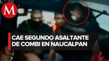 Detienen a segundo involucrado en el asalto a una combi en Naucalpan