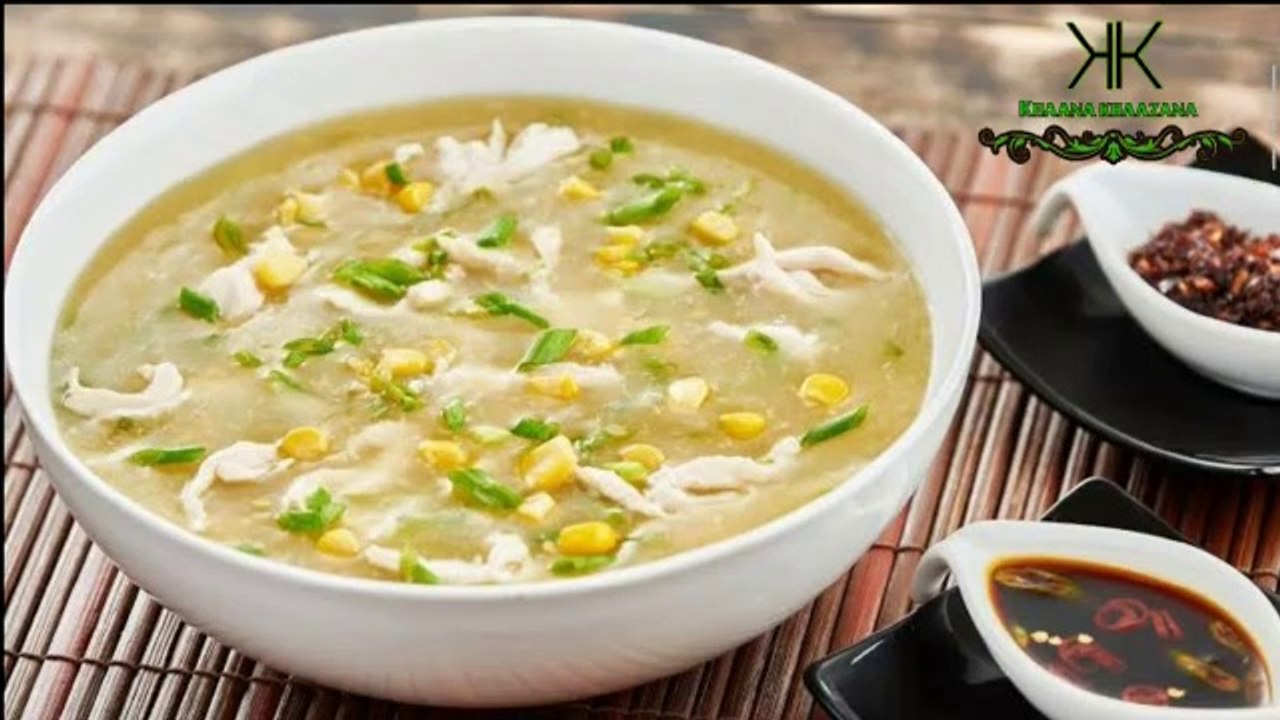Chicken Corn soup with Homemade Chicken Stock|HOT & SOUR CHICKEN CORN SOUP|ہاٹ اینڈ سارچکن سوپ