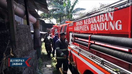 Kebakaran Besar Gudang Kain di Sumedang