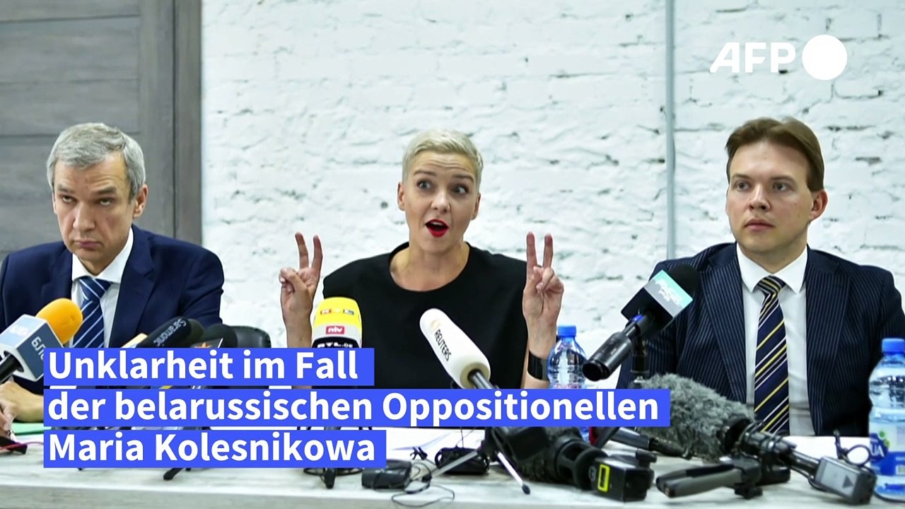 Belarus: Behörden melden Festnahme von Oppositionellen Kolesnikowa