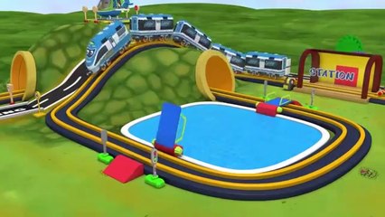 Cartoon Cars and Cartoon Trains for Children - Toy Factory Cartoon.