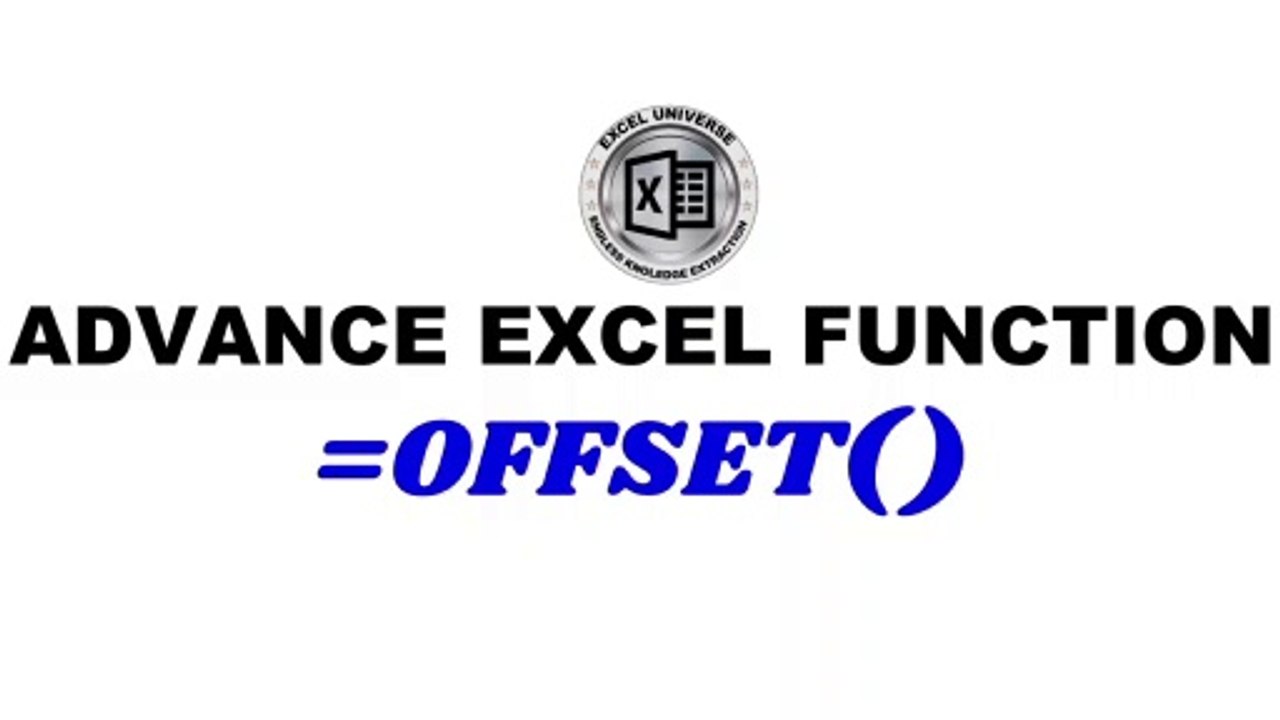 Offset Function in Excel Part-1