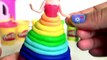 Learn Colors of Rainbow with Bathtub Fingerpaint and Play Doh Scoops 'n Treats Rainbow Popsicles