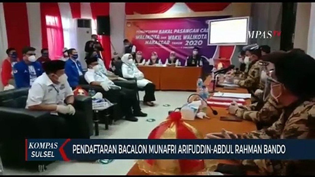 Pendaftaran Bacalon Munafri Arifuddin- Abdul Rahman Bando