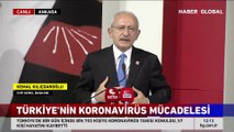 Kılıçdaroğlu'dan koronavirüs eleştirisi: Rakamlar gerçek değil, hastanelerin yoğun bakımları dolu