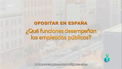 QUÉ FUNCIONES DESEMPEÑAN LOS EMPLEADOS AS PÚBLICOS EN ESPAÑA