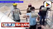 #UlatBayan | Ilang grupo, nagsagawa ng protesta vs. 'white sand' project ng DENR sa Manila Bay