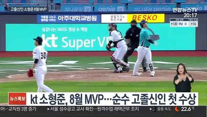 [프로야구] '고졸신인 첫 MVP' 소형준 "목표는 가을야구"