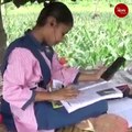 This Telangana student attends online classes from a maize field
