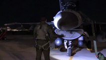 NATO Aircraft • Night Time Flight Operations • Trapani Air Force Base • Sicily Italy
