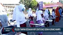 Polsek Tampan Sediakan Wifi Gratis Bagi Siswa Kurang Mampu