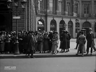 La grève de la couture dans le quartier Opéra, Paris