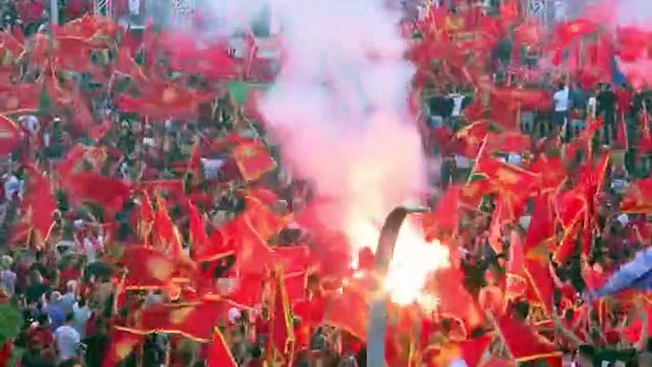Thousands Protest Use Of Serbian Symbols At Earlier Post Election Rallies In Montenegro