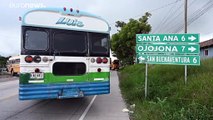 Huelga de conductores de taxi y autobús en Honduras