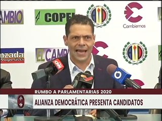 Alianza Democrática va en unidad perfecta en las 87 circunscripciones electorales