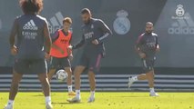Segunda sesión de entrenamiento de la semana del Real Madrid en Valdebebas