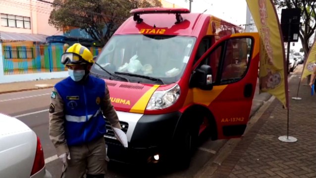 Motociclista fica ferido em acidente de trânsito no Centro
