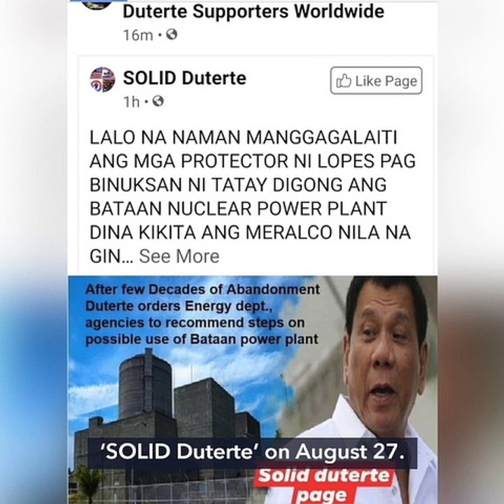 FALSE: Bataan Nuclear Power Plant to reopen