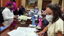 Reunión de la comisión del Senado para escogencia de miembros de la JCE