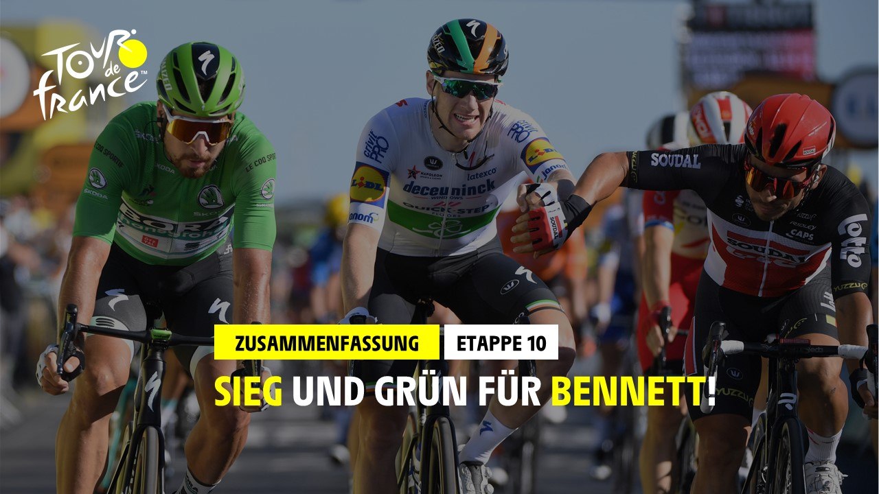 #TDF2020 - Etappe 10 - Sieg und grün für Bennett !