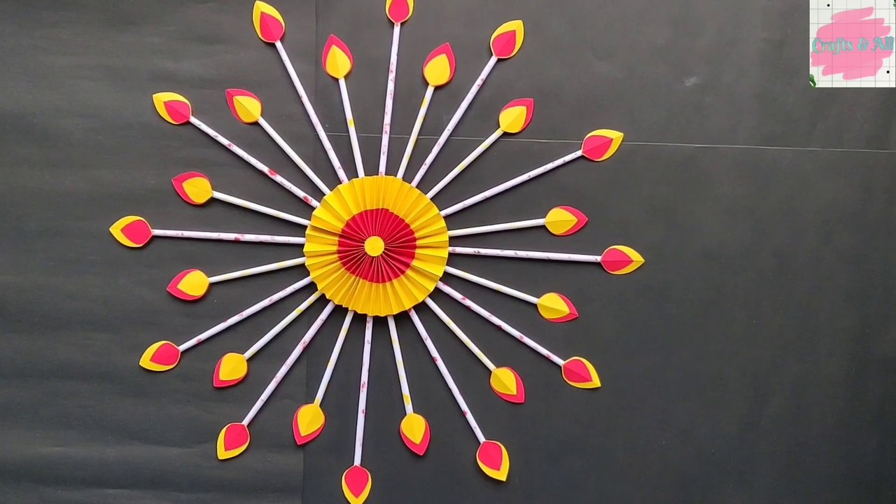 Paper Wall Hanging/ DIY Wall Hanging at Home/ Handmade Wall Decor Wall Hanging