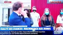 Fransa Cumhurbaşkanı Macron'un şaşırtan görüntüsü