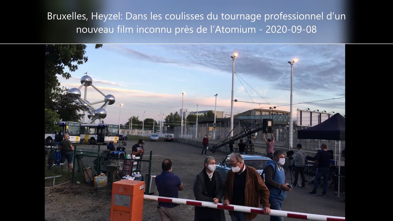 Bruxelles, Heysel: Dans les coulisses du tournage professionnel d’un nouveau film inconnu près de l’Atomium