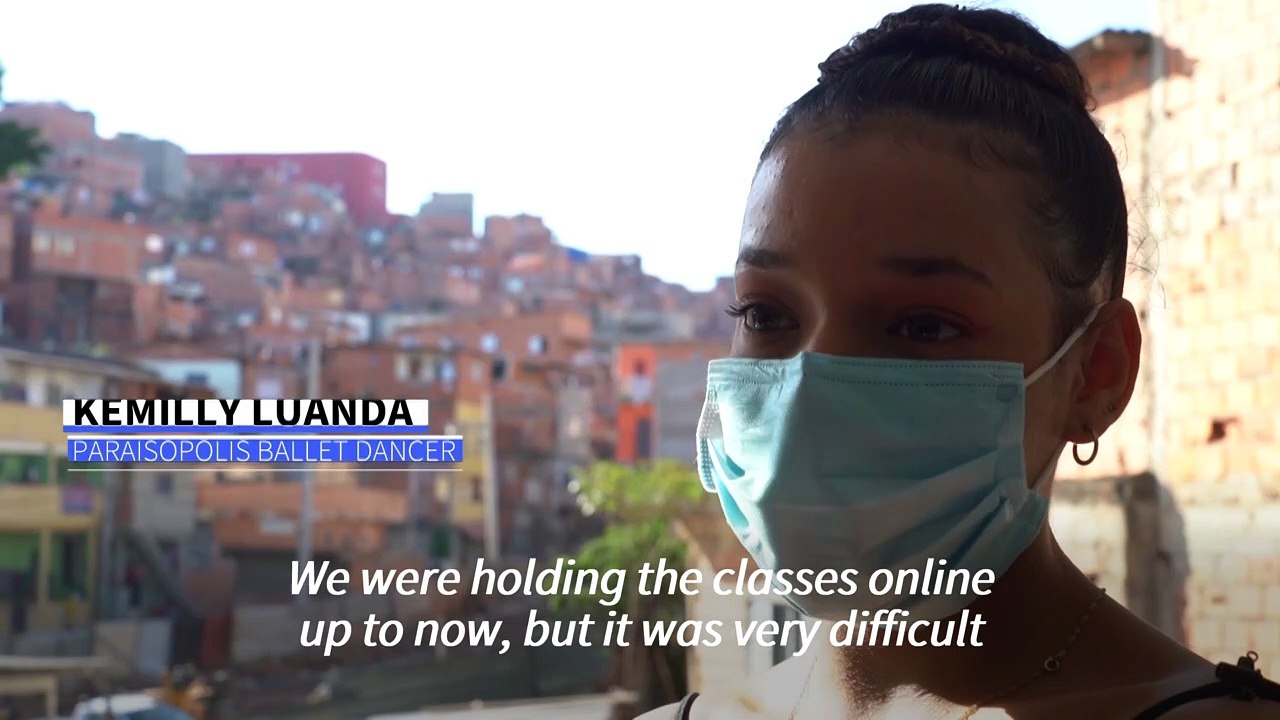 Brazilian ballet school resumes in-person favela classes