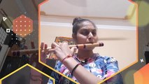 Playing shri krishna govind hare murari song lines on flute._HD