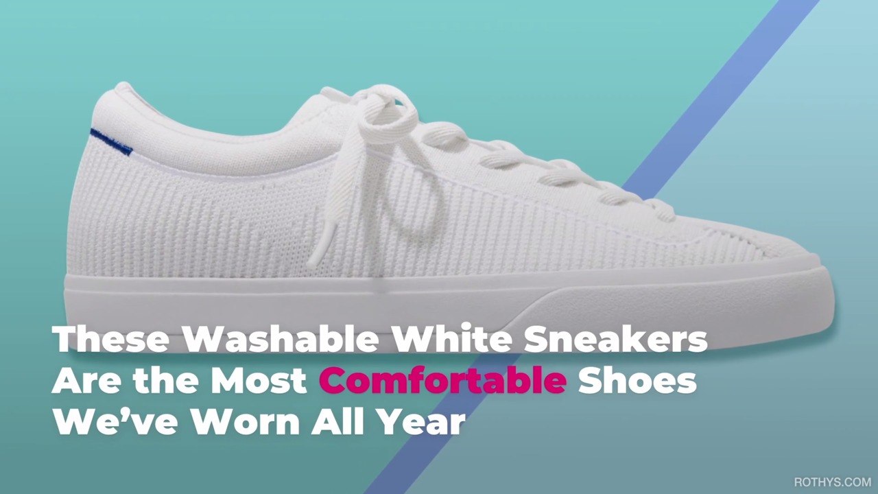 These Washable White Sneakers Are the Most Comfortable Shoes We’ve Worn All Year