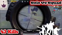 Killing Machine | 43 Kills Solo Vs Squad | Pubg Mobile | Fukrai Gaming |