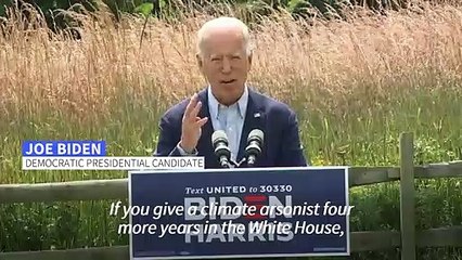 'We need a president who respects science': Biden on climate change