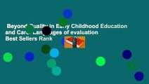 Beyond Quality in Early Childhood Education and Care: Languages of evaluation  Best Sellers Rank